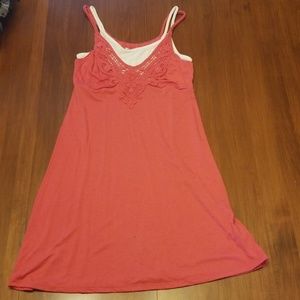 Pink tank dress